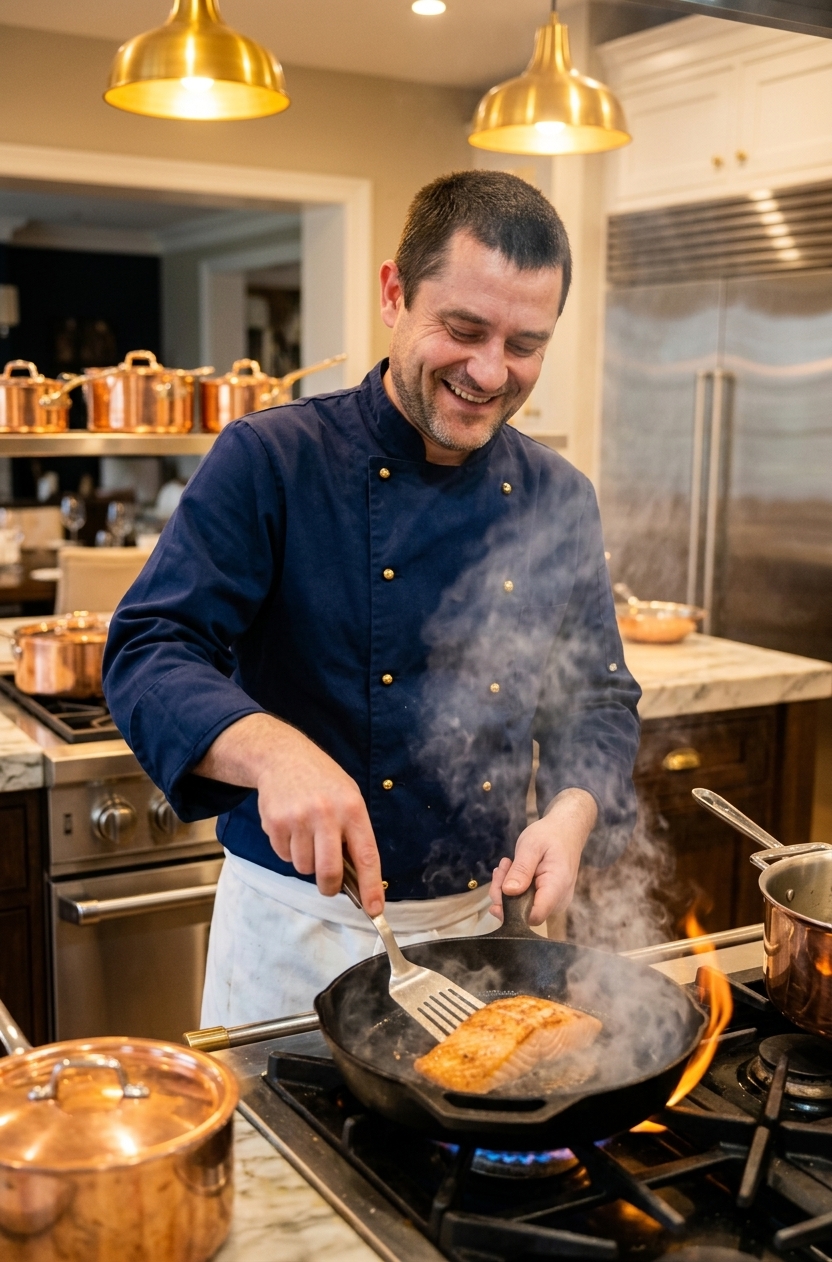 Kamil Lary Kulesza w akcji przy ogniu